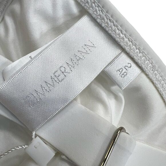 Zimmermann Separates NWT Bonded Wide Tri Bra Swim Top White Size 6/8 A/B - Picture 5 of 8